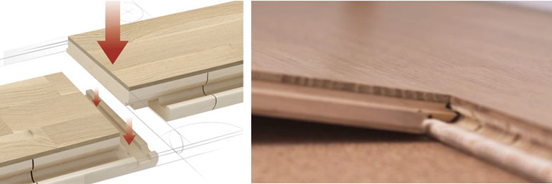 帕克箇(ge)性三拼地闆表面工(gong)藝及(ji)防水性